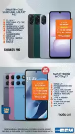 Folheto Lojas Cem Página 3: Smartphone samsung galaxy a07 €898,00, Smartphone moto g17 €115,60