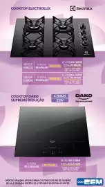 Folheto Lojas Cem Página 56: Cooktop dako supreme indução €1.828,00