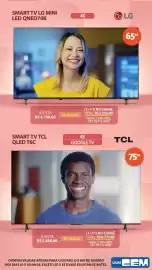 Folheto Lojas Cem Página 74: Smart tv lg mini led qned70b €4.798,00, Smart tv tcl qled t6c €5.848,00