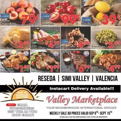 Valley Marketplace (valid until 15-09)