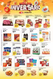 Encarte Asun Página 2: Biscoito Trakinhas €2,39, Costela Suína Tiras Borrússia congelada €18,90
