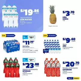 Catálogo Makro Página 17: Agua ARO €9,60, Gatorade bebida rehidratante tropical €20,70
