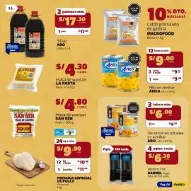 Catálogo Makro Página 4: Arica Piña en almíbar €9,00, Aro Sillao €14,90