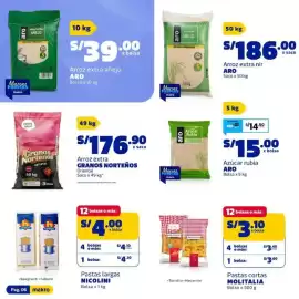 Catálogo Makro Página 6: Molitalia pastas cortas €3,10, Aro arroz extra añejo €39,00