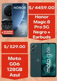 Catálogo Claro Página 4: Moto G06 €529,00, Honor Magic 8 Pro 5G €4.459,00