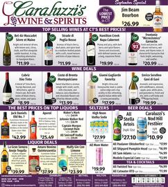 Caraluzzi's flyer week 37 Page 8: Hamilton Creek Napa Cabernet €19,99, High Noon Vodka Soda €27,99