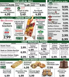 Caraluzzi's flyer week 37 Page 3: Fresh Baked Mezzo Ciabatta Bread €4,00, Gourmet Apple Crumb Muffins €5,99