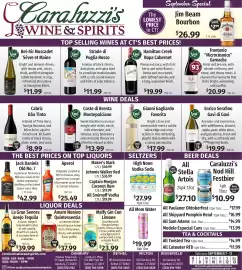 Caraluzzi's flyer week 37 Page 8: Hamilton Creek Napa Cabernet €19,99, High Noon Vodka Soda €27,99