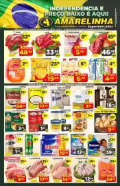 Catálogo Amarelinha supermercados Página 1: Óleo de soja soya €6,39, Molho de tomate tradicional €1,49