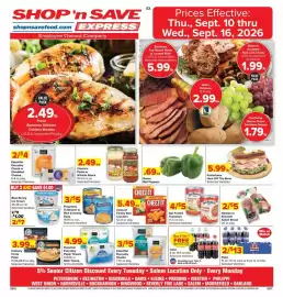Shop 'n Save weekly ad week 37 Page 1: Progresso Traditional or Rich & Hearty Soup €5,00, Coke €6,99