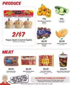 Woodman's weekly ad week 37 Page 2: Papa Charlie's Italian Beef €16,99, Organic Russet, Red, or Gold Potatoes €2,99