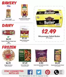 Woodman's weekly ad week 37 Page 4: Hatch Kitchen Hashbrown Minis €5,00, Superpretzel Protein Pretzel €3,49