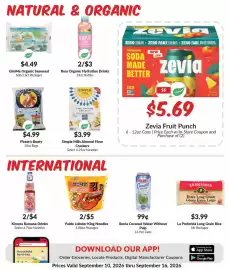 Woodman's weekly ad week 37 Page 8: GimMe Organic Seaweed €4,49, Simple Mills Almond Flour Crackers €3,99