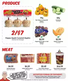 Woodman's weekly ad week 37 Page 2: Organic Reds Potatoes €2,99, Papa Charlie's Italian Beef €16,99