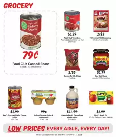 Woodman's weekly ad week 37 Page 5: Mott's Snack Go €6,99, Coombs Family Farms Pure Maple Syrup €14,99