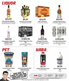 Woodman's weekly ad week 37 Page 9: Door Peninsula Hallowine €11,99, Menage A Trois Wines €13,98