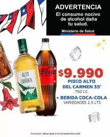 Catálogo OXXO Página 2: Carmen - pisco alto del 35° €9.990,00