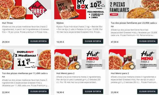 Pizza Hut (válido hasta el 23-09)