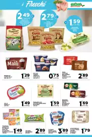 Volantino Extra Supermercati Pagina 9: Negroni pancetta dolce/affumicata in cubetti €1,69, Muller Yogurt Cremoso €0,75