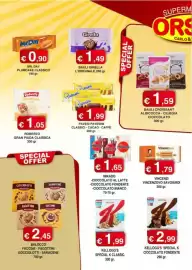 Volantino Orsini Market Pagina 7: Kellogg's Special K Cioccolato Fondente €2,99, Mikado €1,65