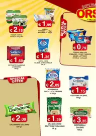 Volantino Orsini Market Pagina 9: Grana Padano Grattugiato Galbani €1,39, Galbanino l'Originale €2,09