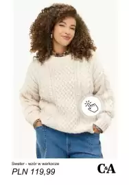 C&A gazetka tydzień 37 Strona 11: Sweter - wzór w warkocze C & A €119,99