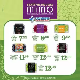 Catálogo Supermercados Jau Serve semana 37 Página 1: Uva green dreams mimo €12,99, Uva infinity mimo €8,99