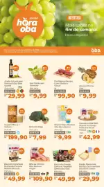 Folheto Oba Hortifruti Página 1: Gyoza de Frango, Suíno ou Vegetais €49,99, Bife de Chorizo Oba Reserve Angus €109,90