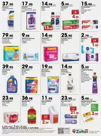 Encarte Zaffari Página 4: Lenços Umedecidos Tripla Proteção Huggies €9,98, Dove original €25,90