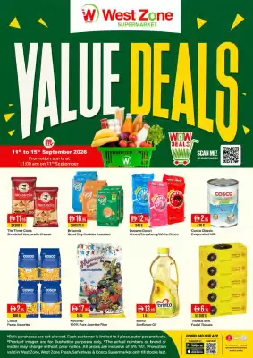 West Zone Supermarket catalogue (valid until 15-09)