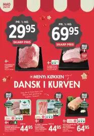 MENY tilbudsavis uge 37 Side 14: RÅ RULLEPØLSE AF DANSK FRILANDSGRIS €64,95, NAKKEFILET AF DANSK GRIS €29,95