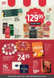 MENY tilbudsavis uge 37 Side 31: MERRILD ELLER LAVAZZA HELE BØNNER €129,95, ASP-HOLMBLAD KRONE- ELLER FYRFADSLYS €75,00