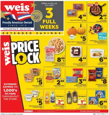Weis Markets (valid until 30-09)