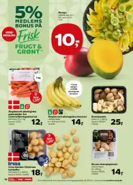 SuperBrugsen tilbudsavis Side 14: Irma danske Vildmose kartofler €18,00, Mango €10,00