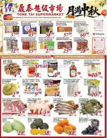 Tone Tai Supermarket flyer week 37 Page 1
