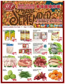 Top Food Supermarket flyer week 37 Page 1