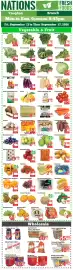 Nations Fresh Foods flyer week 37 Page 1: Harvest Fresh kale slaw €1,98, Mini Guava €0,79