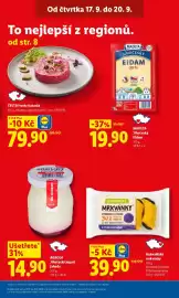 Lidl leták Strana 3: Madeta Jihočeský eidam €19,90, ČESTR Hovězí tatarák €79,90