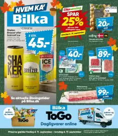 Bilka tilbudsavis uge 37 Side 1: Ribbenssteg €99,00, Lotus papir €40,00