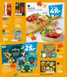 Bilka tilbudsavis uge 37 Side 20: Fiske- eller skaldyrsmarked €25,00, Koldrøget laks, halehængt laks eller ørred €135,00