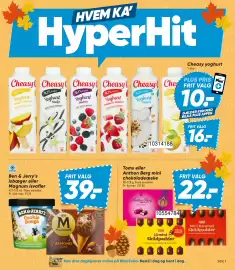 Bilka tilbudsavis uge 37 Side 7: Toms eller Anthon Berg mini chokoladeæske €22,00, Cheasy yoghurt €16,00