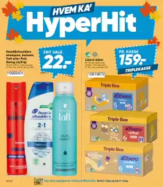 Bilka tilbudsavis uge 37 Side 8: Libero bleer €159,00, Head&shoulders shampoo, balsam, Taft eller Poly Swing styling €22,00