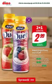Dino gazetka Strona 4: Napój jogurtowy Jovi Duet jagoda-wiśnia €1,99