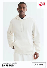 H&M gazetka tydzień 37 Strona 10: Bluza z kapturem Loose Fit H & M €89,99