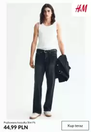 H&M gazetka tydzień 37 Strona 9: Prążkowana koszulka Slim Fit H & M €44,99