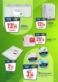 Catalogue Bureau Vallée page 15: DISTRIBUTEUR ESSUIE-MAINS €12,59, BOBINE A DEVIDAGE CENTRAL - BLANC €13,99