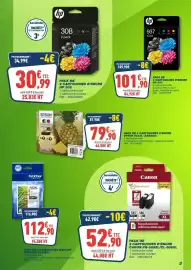 Catalogue Bureau Vallée page 3: HP Cartouches d'encre 308 €30,99, HP Cartouches d'encre €101,90