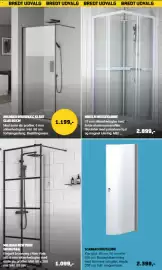 XL-BYG tilbudsavis Side 70: Scanbad brusedør €2.399,00, Milobad New York brusevæg €1.099,00