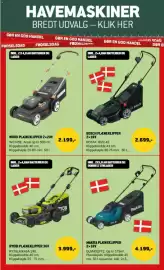 XL-BYG tilbudsavis Side 8: Ryobi plæneklipper 36v €3.999,00, Bosch plæneklipper 2x18V €2.699,00
