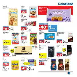 Volantino Carrefour Pagina 21: Nastrine Mulino Bianco €1,49, Kinder Brioss €2,49